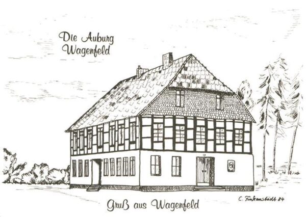 Wagenfeld Auburg Künstlerkarte C. Finkenstädt