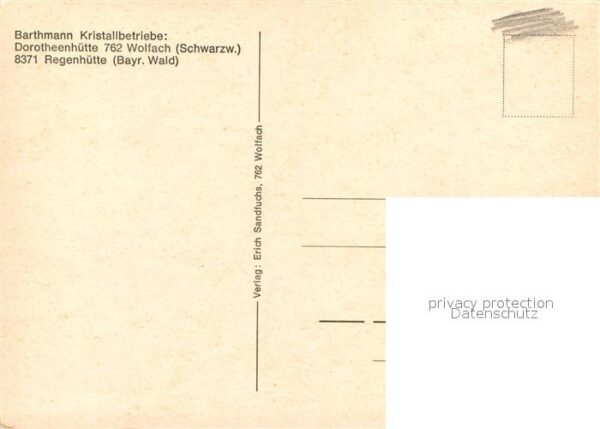 Regenhuette Bayerisch Eisenstein Bartmann Kristallbetriebe Dorotheenhütt – Bild 2