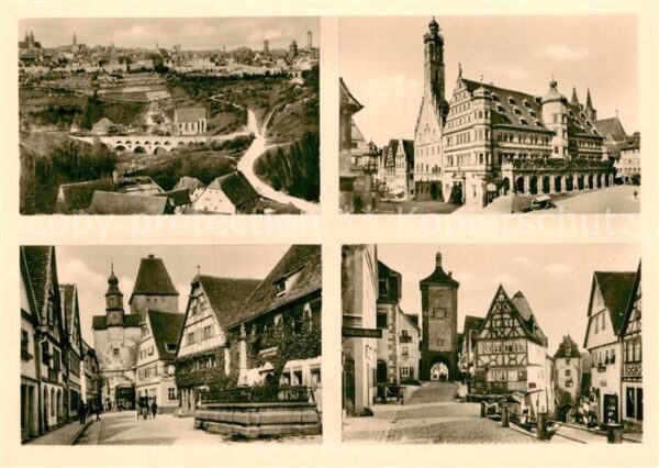 Rothenburg Tauber Rathaus Rödergasse Plönlein