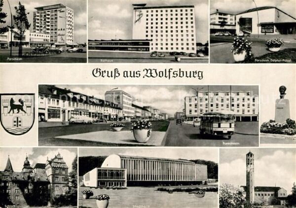 Wolfsburg Porschestr. Delphin-Palast Christuskirc