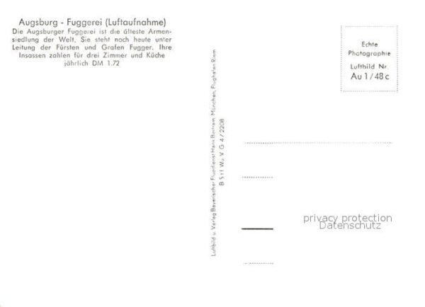 Augsburg Fuggerei Fliegeraufnahme – Bild 2