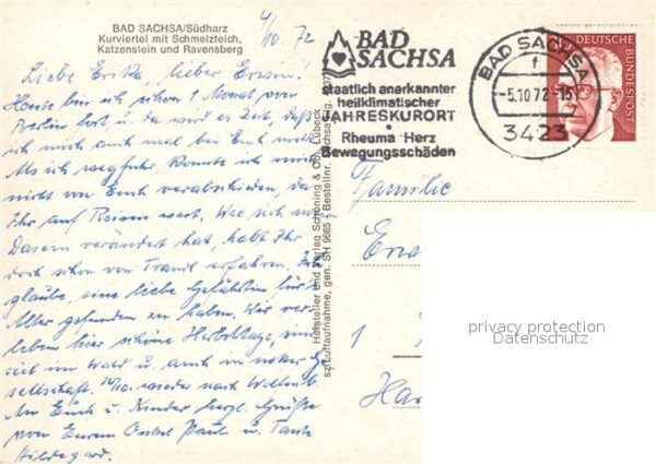 Bad Sachsa Harz Kurviertel Schmelzteich Katzenstein Rav – Bild 2