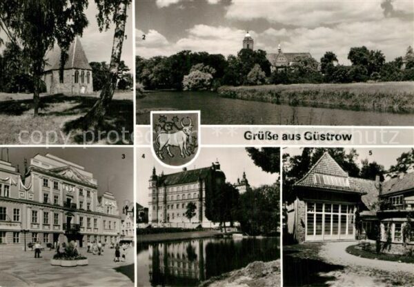 Guestrow Mecklenburg Vorpommern Ernst-Barlach-Gedenkstätte Dom Rathaus