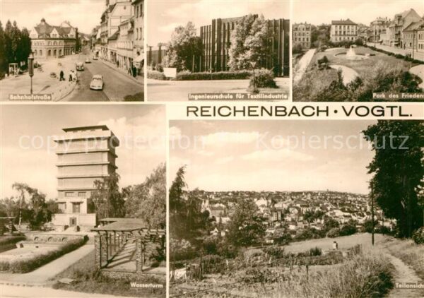 Reichenbach Vogtland Bahnhofstrasse Wasserturm Ingenieurschu
