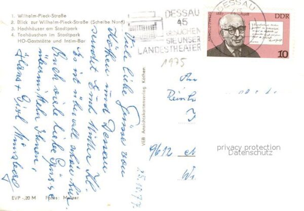 Dessau-Rosslau Wilhelm-Pieck-Strasse Stadtpark – Bild 2