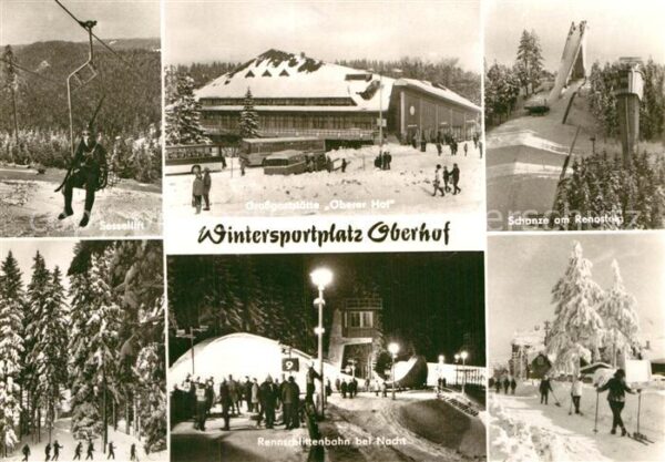 Oberhof Thueringen Schanze Grossgaststätte Oberer Hof Sess