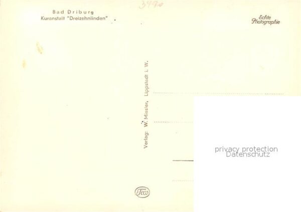 Bad Driburg Kuranstalt Dreizehnlinden Speisesaal – Bild 2