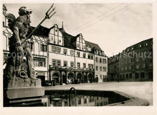 Weimar Thueringen Marktplatz Cranachhäusern
