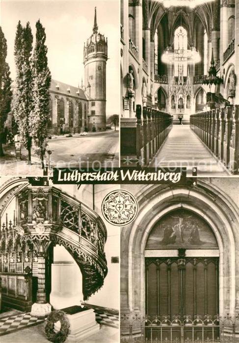 Wittenberg Lutherstadt Schlosskirche Thesentür Luthers Grab