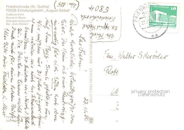 Friedrichroda Erholungsheim August Bebel – Bild 2