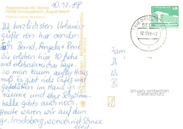 Friedrichroda Erholugnsheim August Bebel – Bild 2
