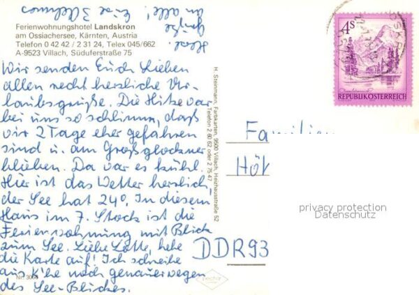 Villach Kaernten Ferienwohnungshotel Landskron Ossiacher – Bild 2