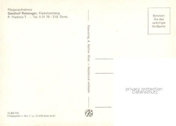 Fladnitz Teichalm Gasthof Reisinger Fliegeraufnahme – Bild 2