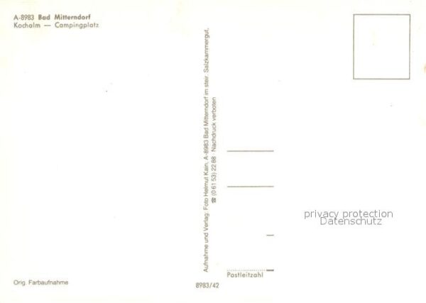 Bad Mitterndorf Kochalm Campingplatz – Bild 2
