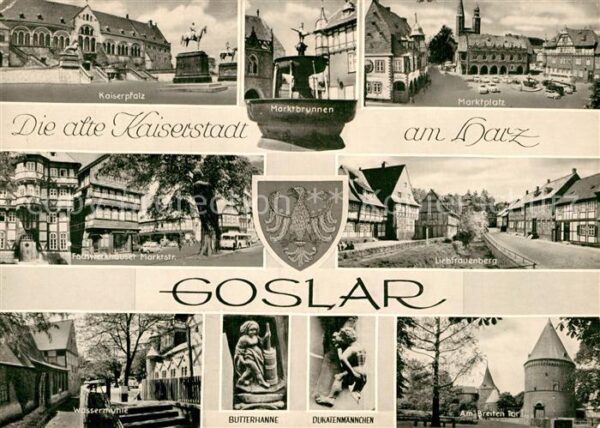 Goslar Marktplatz Kaiserpfalz Fachwerkhäuser M