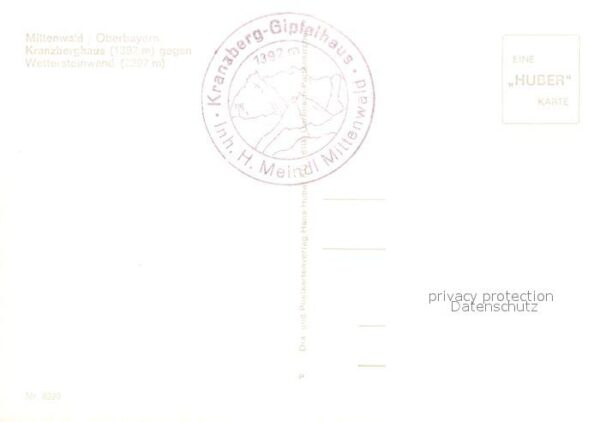 Mittenwald Bayern Kranzberghaus Wettersteinwand – Bild 2