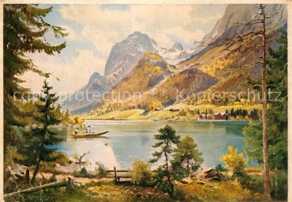 Hintersee Berchtesgaden Künstlerkarte