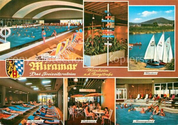 Weinheim Bergstrasse Freizeitzentrum Miramar Wellenbad Cafet