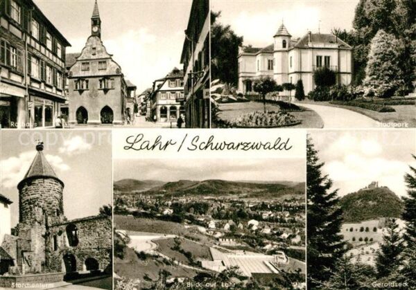 Lahr Schwarzwald Rathaus Stadtpark Storchenturm Geroldse