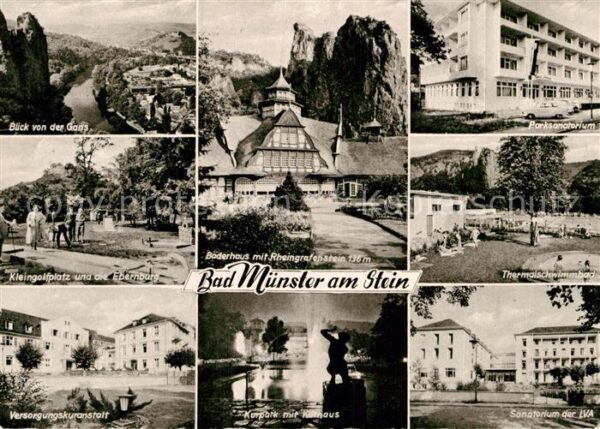 Bad Muenster Stein Ebernburg Parksanatorium Thermalschwimmbad Kleing