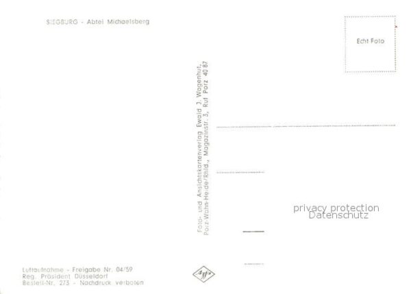 Siegburg Abtei Michaelsberg Fliegeraufnahme – Bild 2
