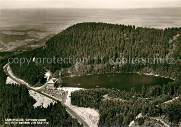 Mummelsee Fliegeraufnahme Hornisgrinde Rheintal