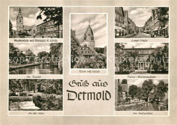 Detmold Marktplatz Theater Lange Strasse Palais