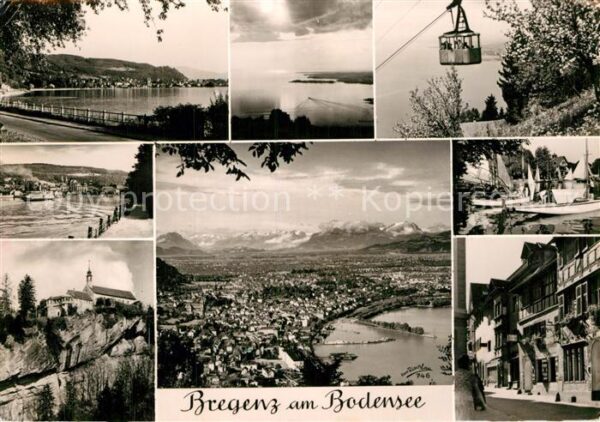 Bregenz Bodensee Ortsansichten Seilbahn