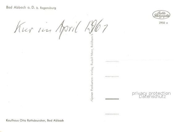 Bad Abbach Rheumakrankenhaus Haus Waldfrieden Quel – Bild 2
