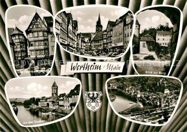 Wertheim Main Markt Alte Fachwerkhäuser Burg Tauber