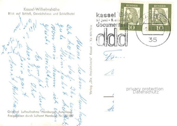 Wilhelmshoehe Kassel Fliegeraufnahme Schloss Gewächshaus Sch – Bild 2