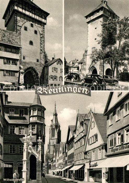 Reutlingen BW Gartentor Tübinger Tor Wilhelmstrasse