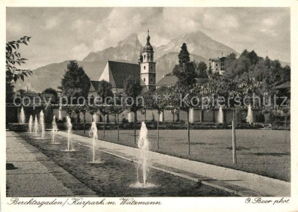 Berchtesgaden Kurpark Watzmann