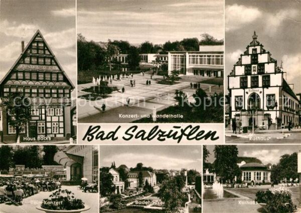 Bad Salzuflen Haus Back's Rathaus Kurhaus Badehäuser