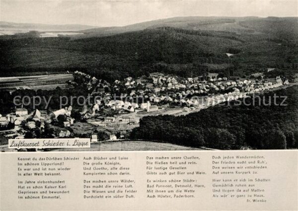 Schieder-Schwalenberg Gedicht Fr. Wienke