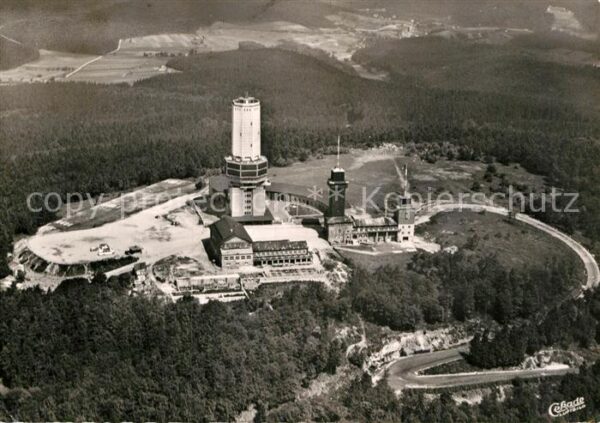 Grosser Feldberg Taunus Fliegeraufnahme Fernmelde- Fernseh- UKW