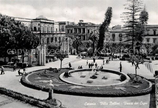 Catania Villa Bellini Vasca dei Cigni