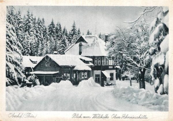 Oberhof Thueringen Waldkaffee Obere Schweizerhütte