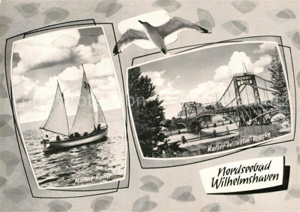 Wilhelmshaven Kaiser-Wilhelm-Brücke Marine-Kutter Möw