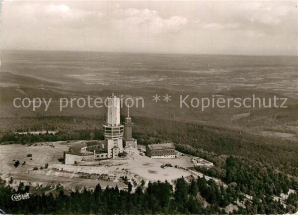 Grosser Feldberg Taunus Fliegeraufnahme Fernmelde- Fernseh- und