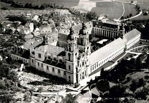 Linz Donau Fliegeraufnahme Stift Sankt Florian