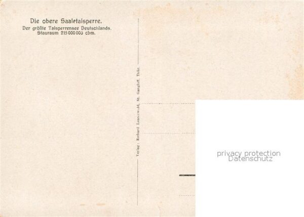 Saaletalsperre Landkarte – Bild 2