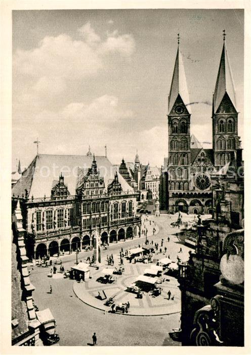 Bremen Marktplatz Rathaus Dom