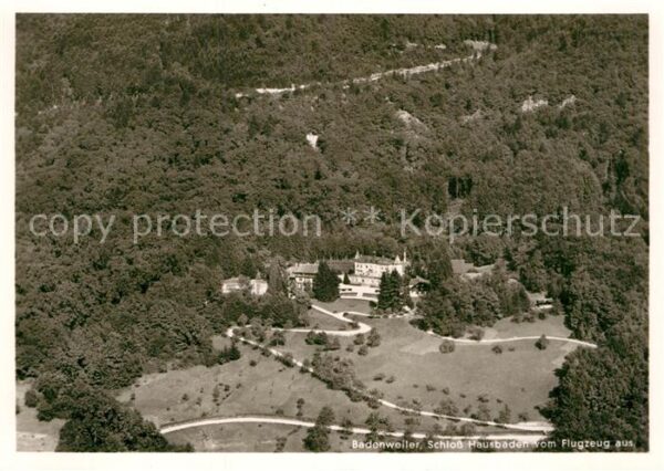 Badenweiler Schloss Hausbaden Fliegeraufnahme