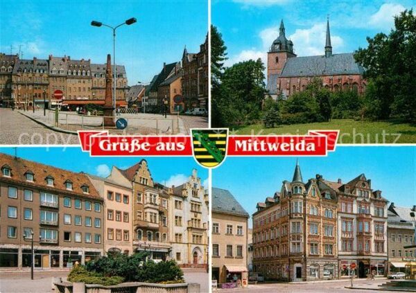 Mittweida Marktplatz St. Marienkirche Markt