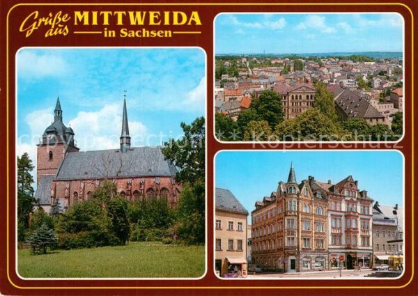 Mittweida Stadtkirche St. Marien Marktplatz
