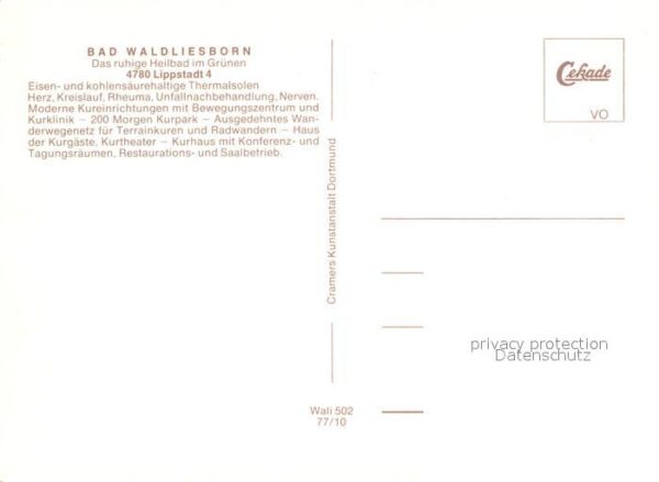Bad Waldliesborn Kur- und Bewegungszentrum Fliegeraufnah – Bild 2