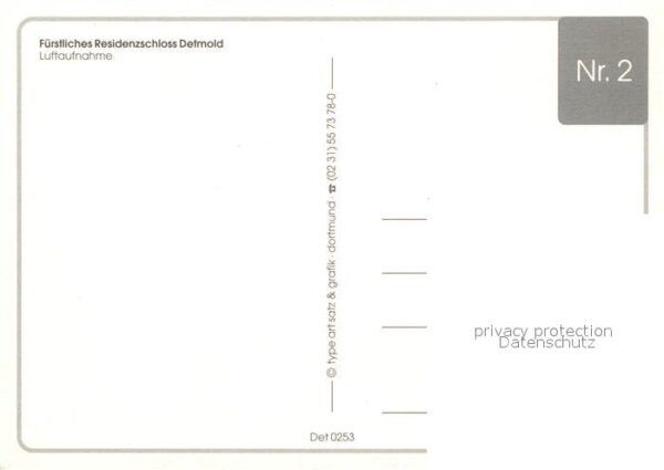 Detmold Fürstliches Residenzschloss Fliegeraufn – Bild 2