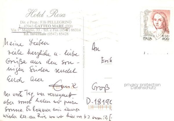 Gatteo Mare Hotel Rosa – Bild 2