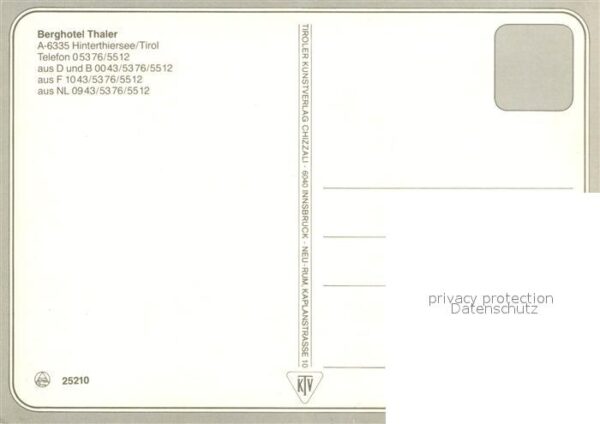 Hinterthiersee Berghotel Thaler – Bild 2